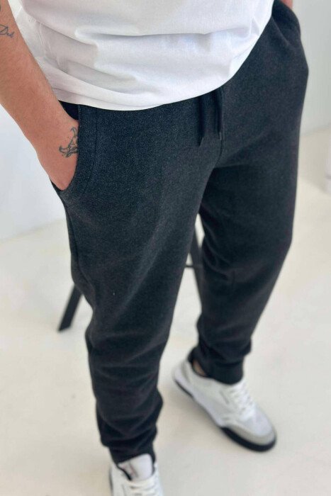 SIMPLE FLUFFY MEN JOGGERS DARK GREY/GEE - 5