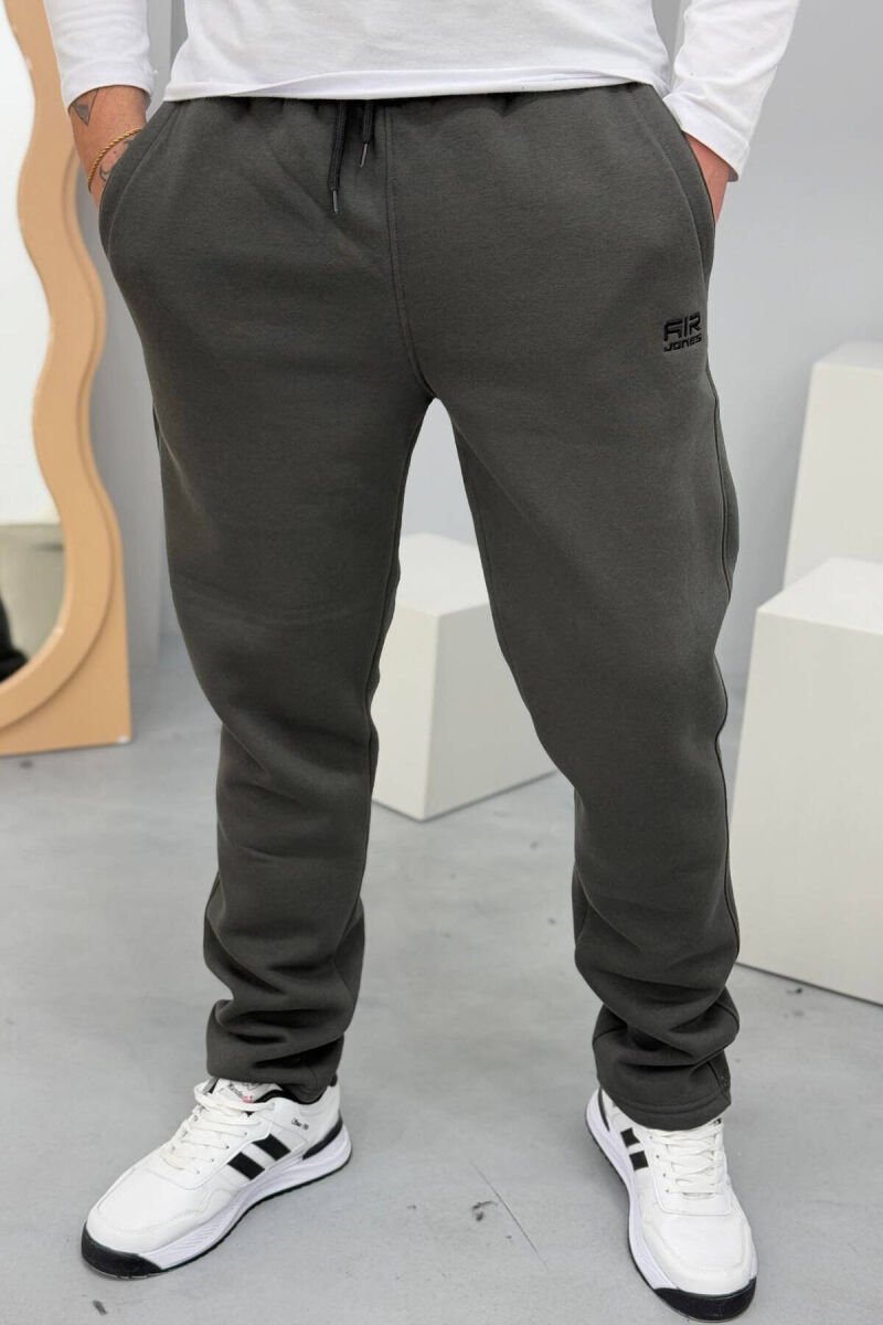 SIMPLE FLUFFY MEN SWEATPANTS DARK GREEN/JEE - 1