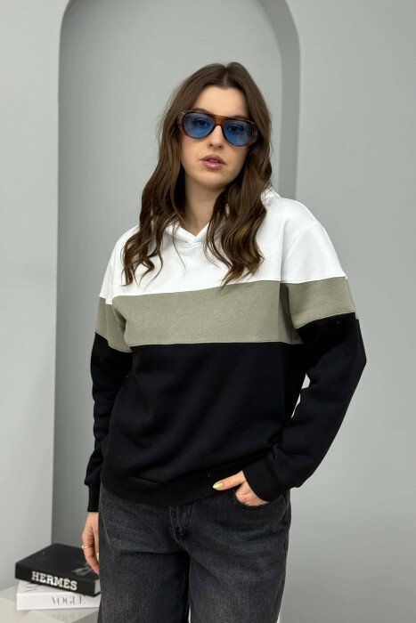 SIMPLE FLUFFY WOMEN HOODIE MINT/MENTE - 4