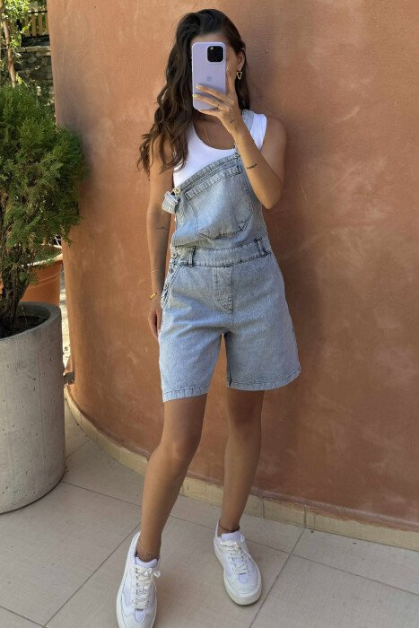 SIMPLE JEAN WOMEN JUMPSUIT LIGHTBLUE/BZ - 3