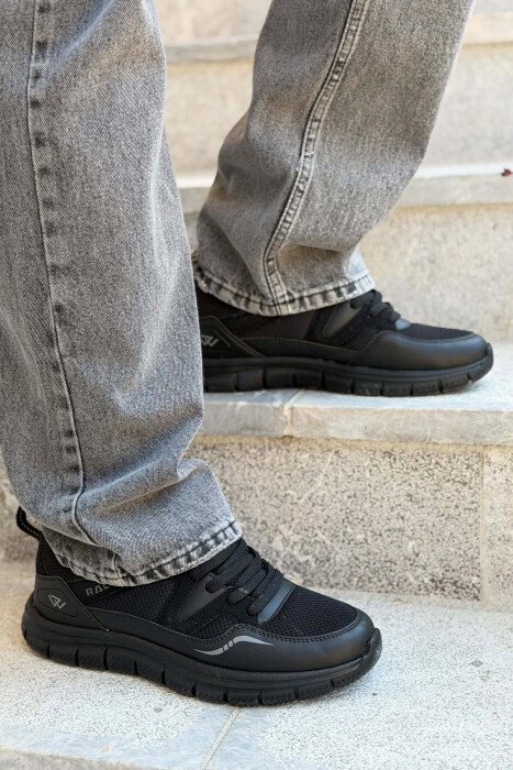SIMPLE LACING MEN SNEAKERS BLACK/ E ZEZE - 4