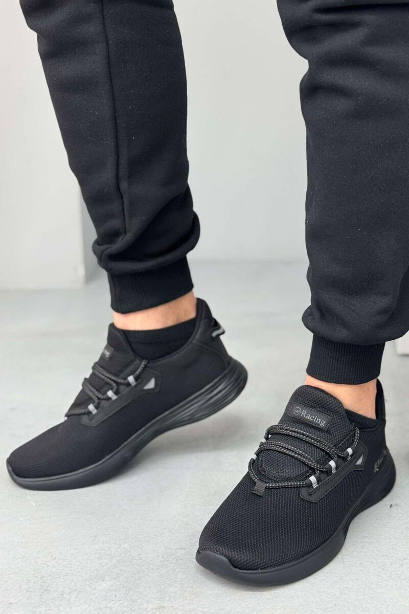 SIMPLE LACING MEN SNEAKERS BLACK/ E ZEZE - 2