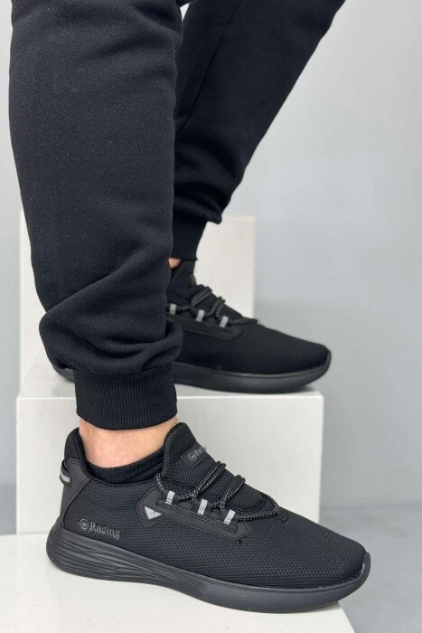 SIMPLE LACING MEN SNEAKERS BLACK/ E ZEZE - 4