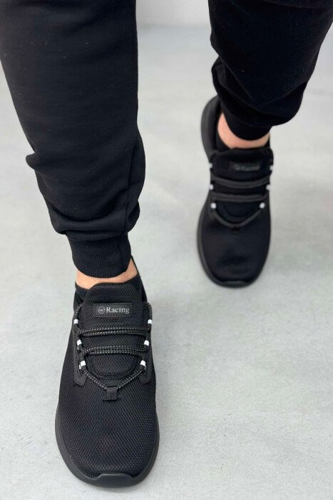 SIMPLE LACING MEN SNEAKERS BLACK/ E ZEZE - 6