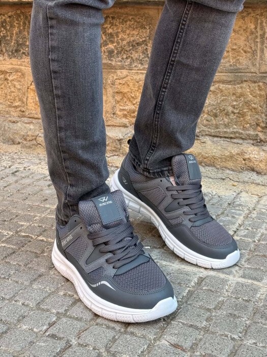 SIMPLE LACING MEN SNEAKERS DARK GREY/GEE - 2