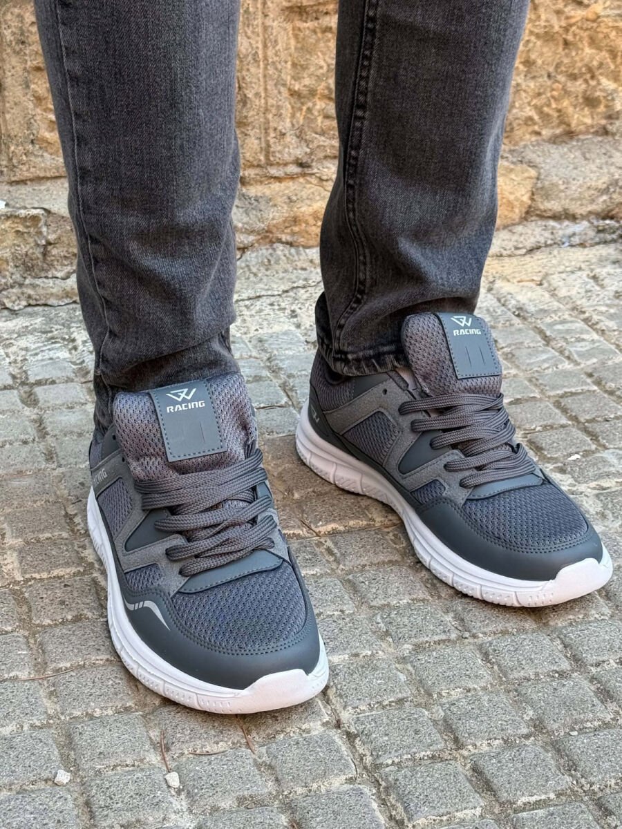 SIMPLE LACING MEN SNEAKERS DARK GREY/GEE - 4