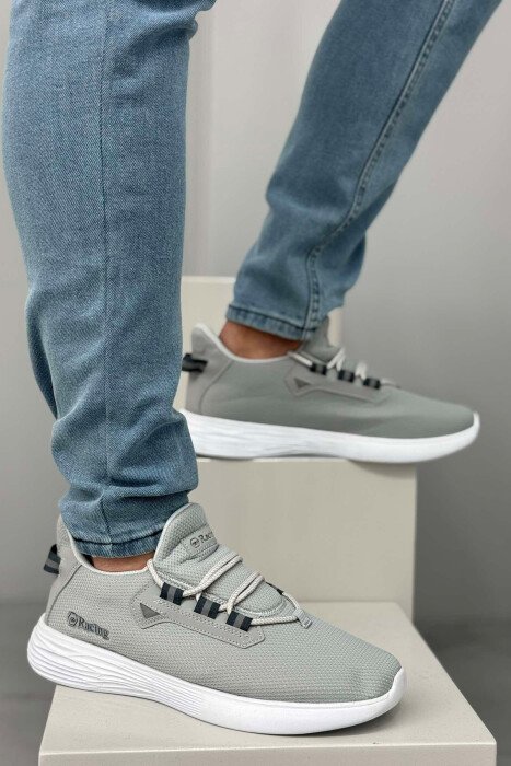 SIMPLE LACING MEN SNEAKERS LIGHT GREY/GZ - 2