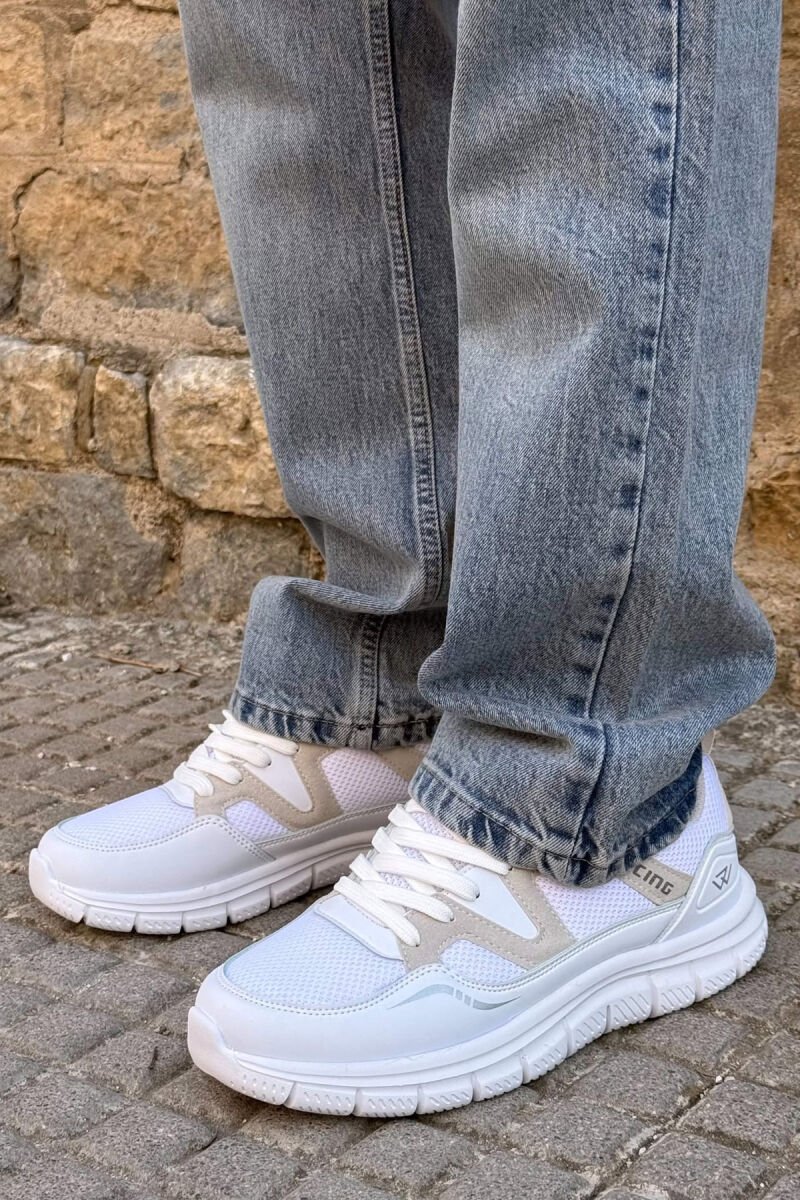 SIMPLE LACING MEN SNEAKERS WHITE-E BARDHE - 2