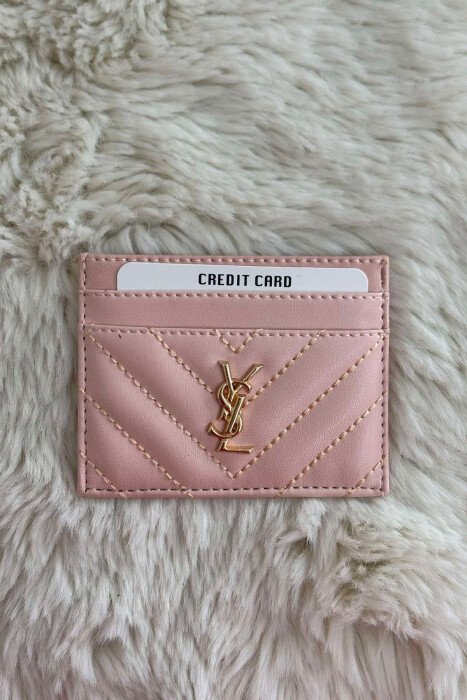 SIMPLE LEATHER WOMEN CARD HOLDER POWDER/PUDER - 2