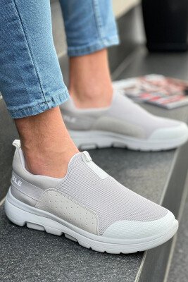 SIMPLE LIGHT MEN SNEAKERS DARK GREY/GEE - KLAUDIO FASHION