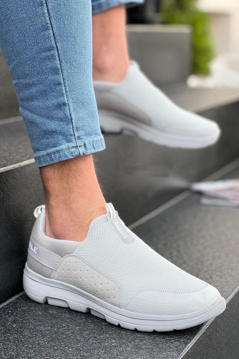 SIMPLE LIGHT MEN SNEAKERS GREY-GREY/GG - 1