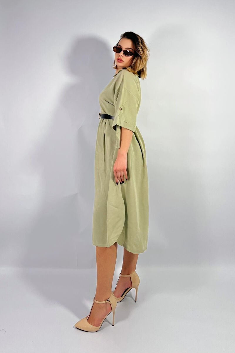 SIMPLE LONG WOMEN DRESS MINT/MENTE - 4