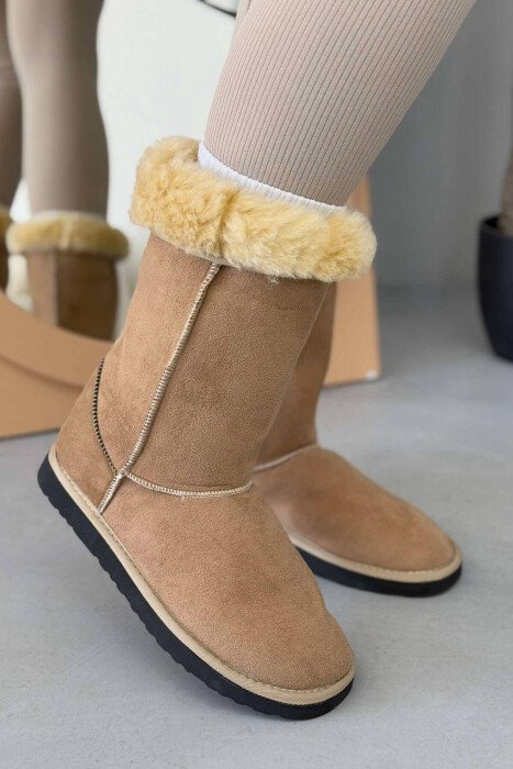 SIMPLE LONG WOMEN UGG BEIGE/BEZHE - 1