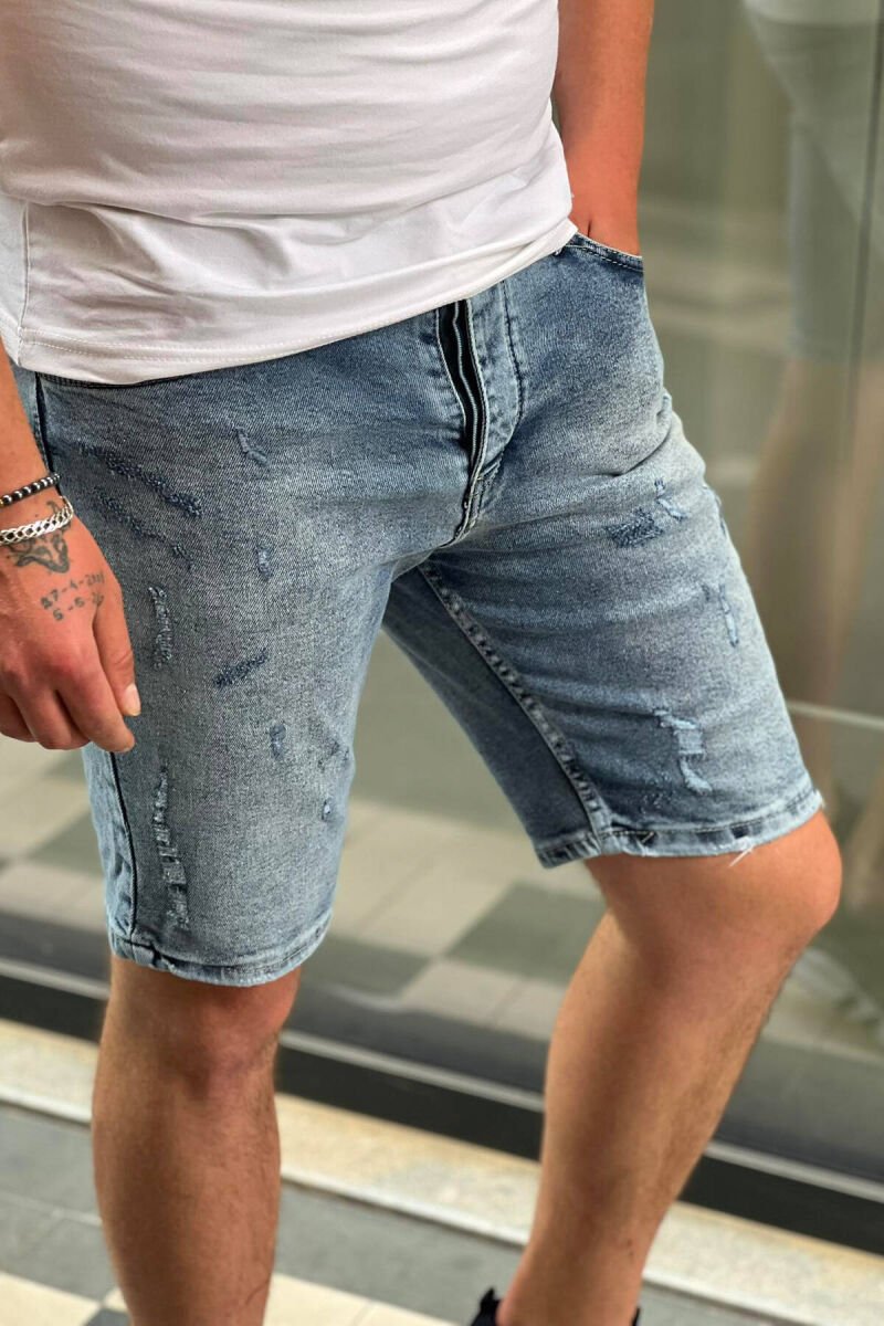 SIMPLE MAN SHORT JEANS LIGHTBLUE/BZ - 2