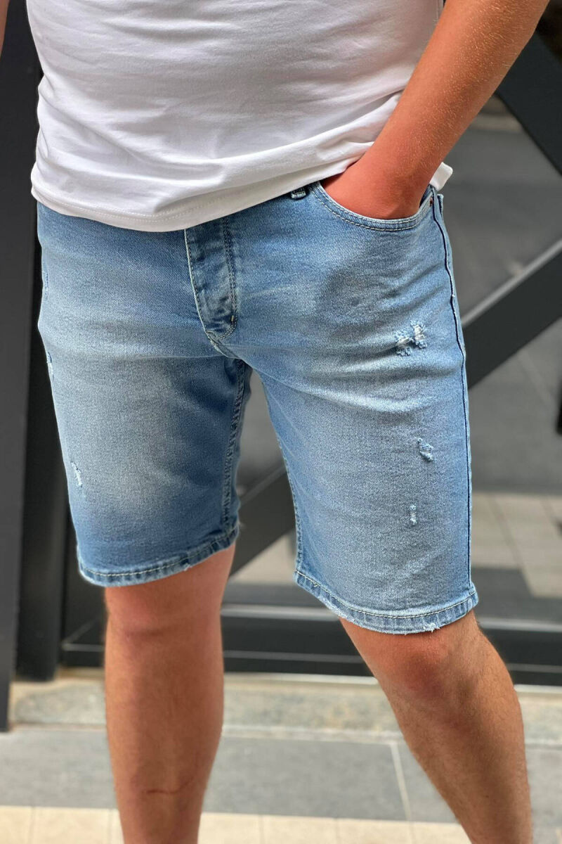 SIMPLE MAN SHORT JEANS LIGHTBLUE/BZ - 2