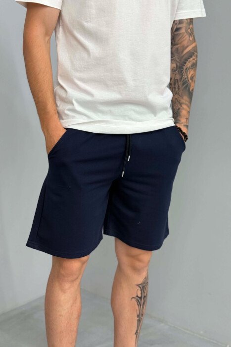 SIMPLE MAN SHORTS DARK BLUE/BEE - 2