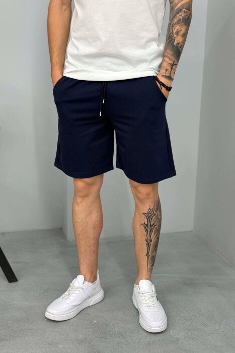 SIMPLE MAN SHORTS DARK BLUE/BEE - 4