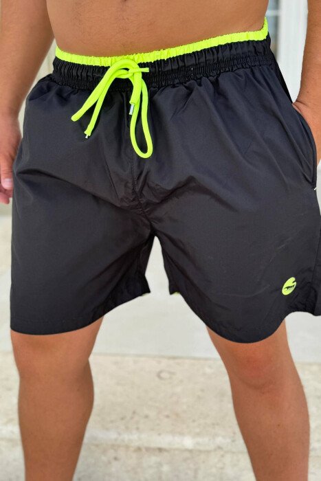 SIMPLE MAN SWIMWEAR BLACK-NEON/ZENEO 