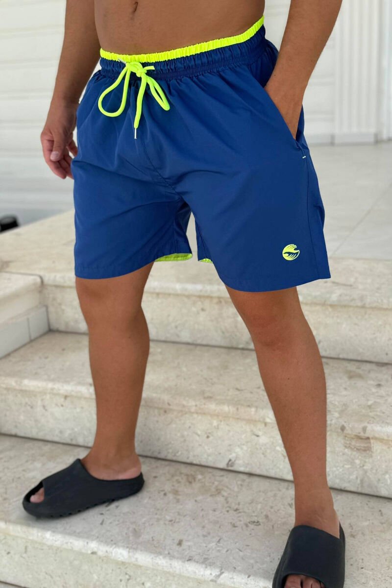 SIMPLE MAN SWIMWEAR BLUE/NEON/BLNEO - 1