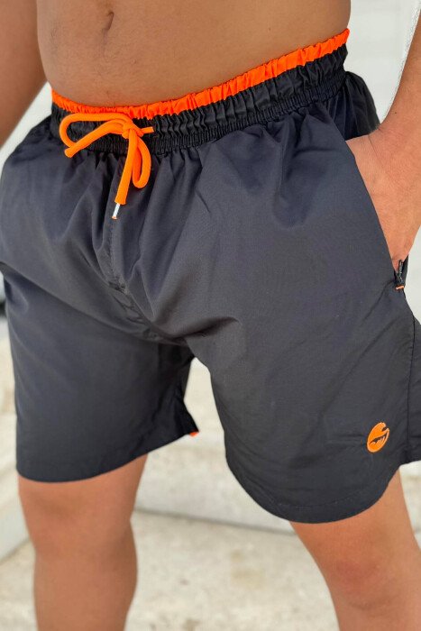 SIMPLE MAN SWIMWEAR GREY/ORANGE/GRPO 