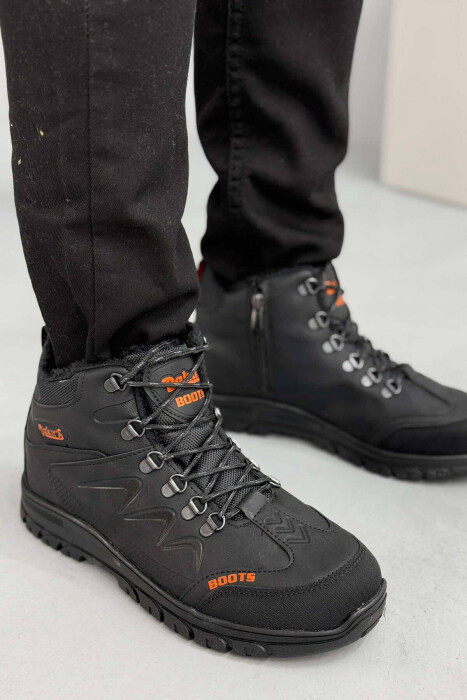 SIMPLE MEN ANKLE BOOTS BLACK/ E ZEZE - KLAUDIO FASHION