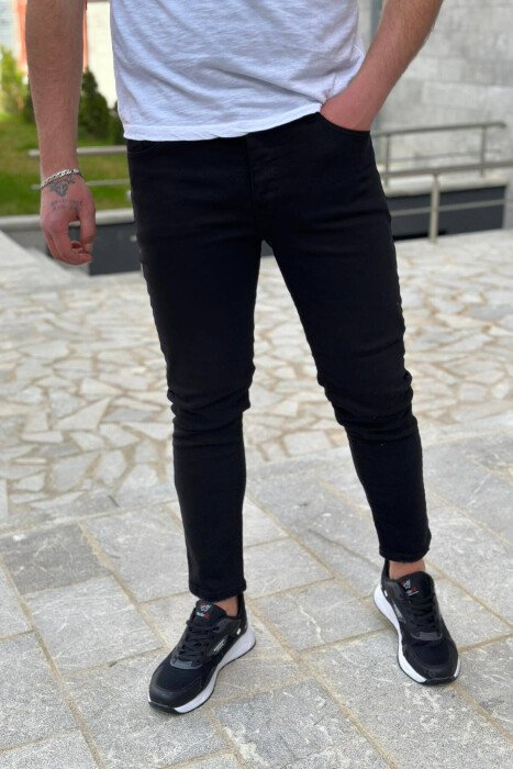 SIMPLE MEN JEANS BLACK/ E ZEZE - KLAUDIO FASHION