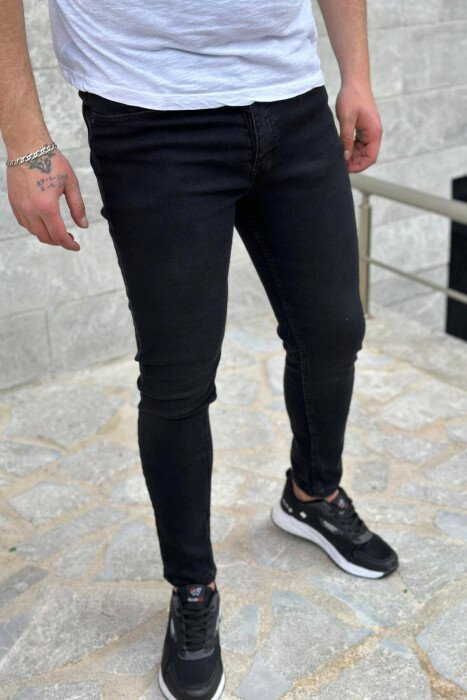 SIMPLE MEN JEANS BLACK/ E ZEZE - KLAUDIO FASHION