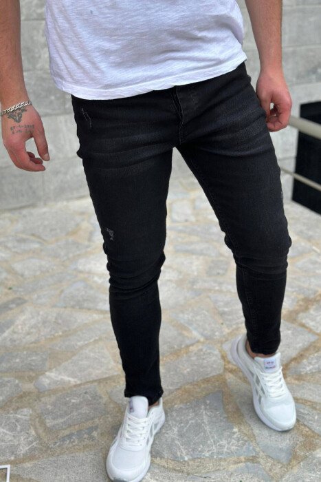 SIMPLE MEN JEANS BLACK/ E ZEZE - KLAUDIO FASHION