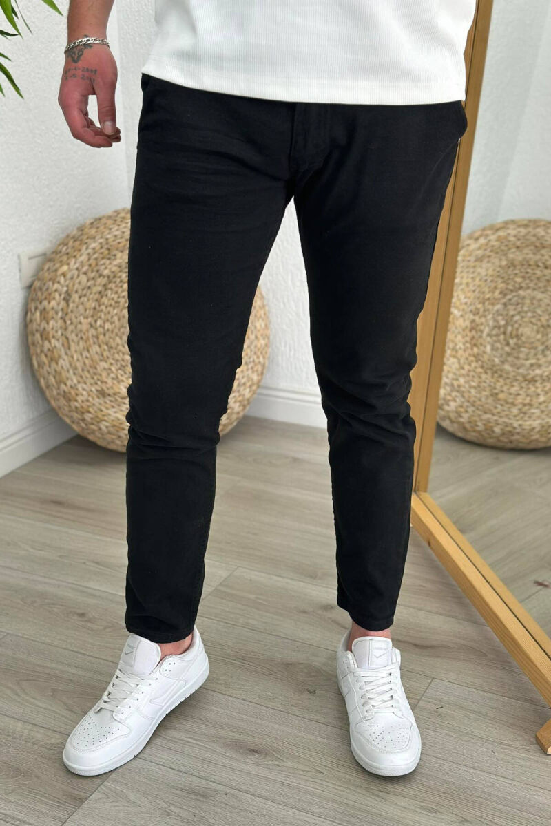 SIMPLE MEN JEANS BLACK/ E ZEZE - 2