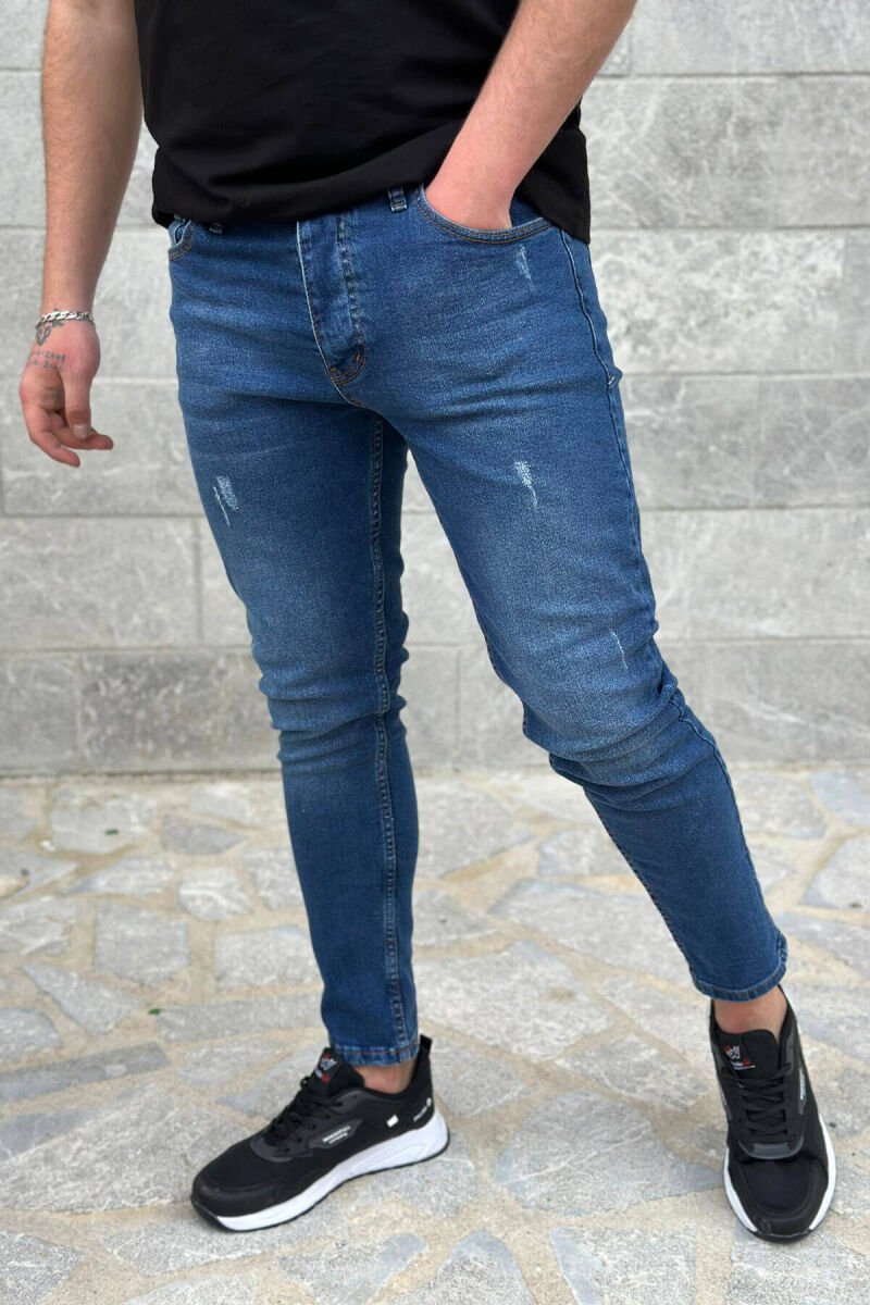 SIMPLE MEN JEANS BLUE/BLU - 1