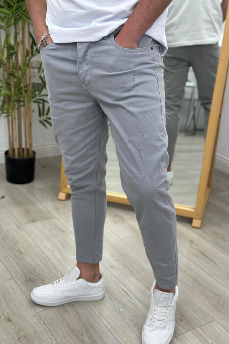 SIMPLE MEN JEANS LIGHT GREY/GZ - 4