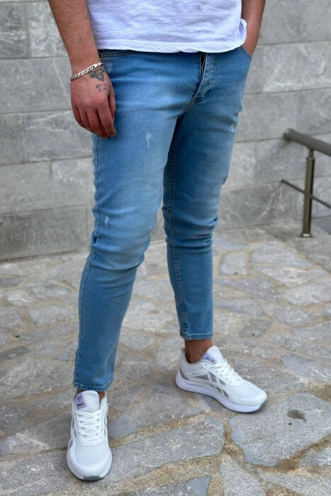 SIMPLE MEN JEANS LIGHTBLUE/BZ - KLAUDIO FASHION