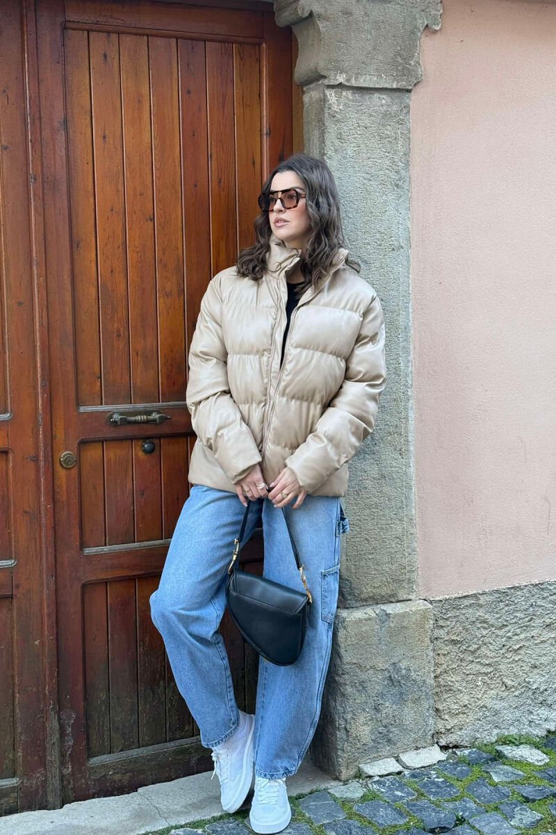 SIMPLE MEN PUFFER JACKET BEIGE/BEZHE - 2