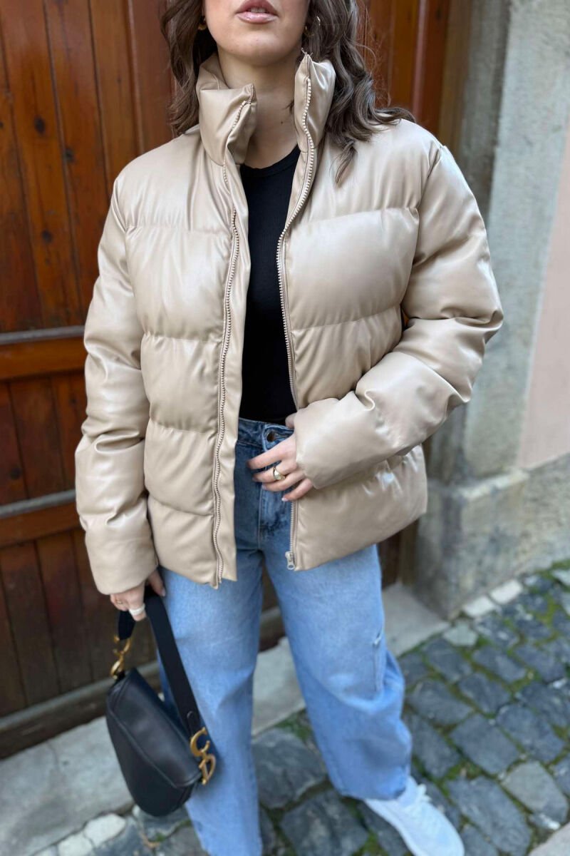 SIMPLE MEN PUFFER JACKET BEIGE/BEZHE - 3