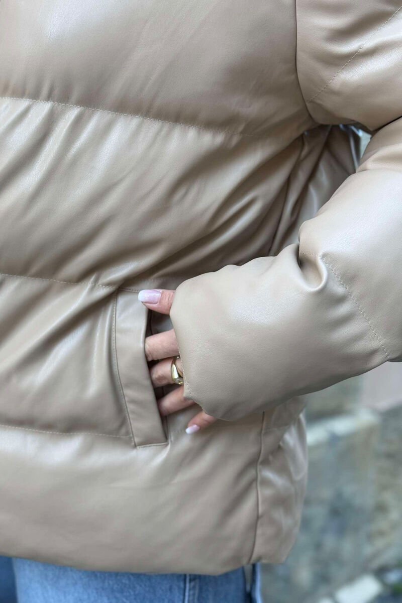 SIMPLE MEN PUFFER JACKET BEIGE/BEZHE - 5