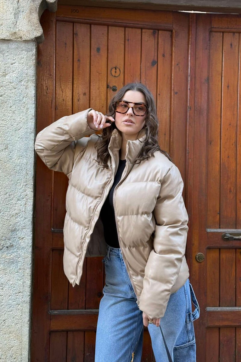 SIMPLE MEN PUFFER JACKET BEIGE/BEZHE - 6
