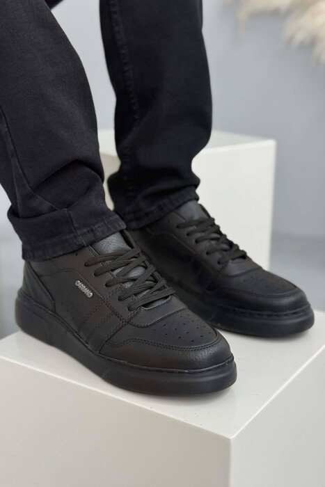 SIMPLE MEN SNEAKERS BLACK/ E ZEZE - 1