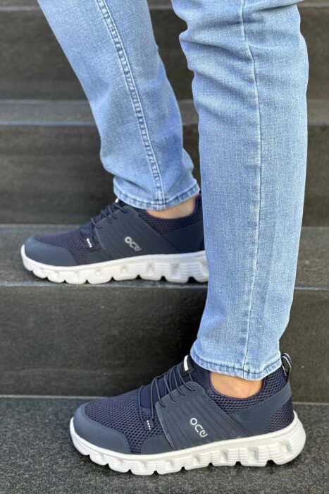 SIMPLE MEN SNEAKERS BLUE+GREY/ BLU+GRI - 2