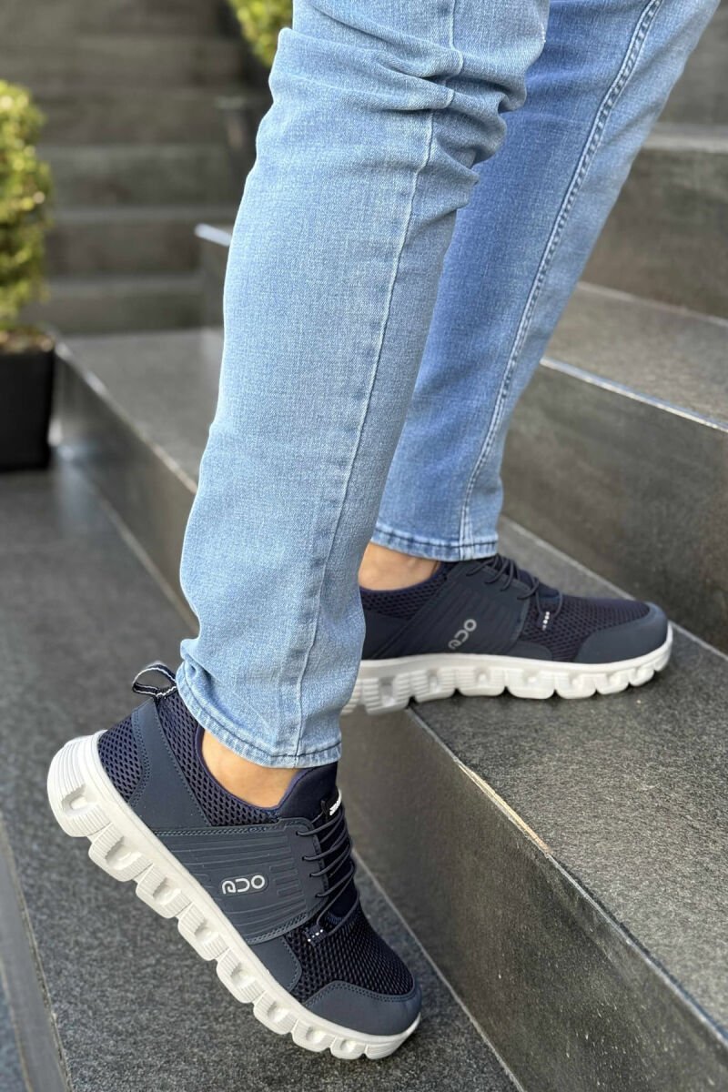 SIMPLE MEN SNEAKERS BLUE+GREY/ BLU+GRI - 4