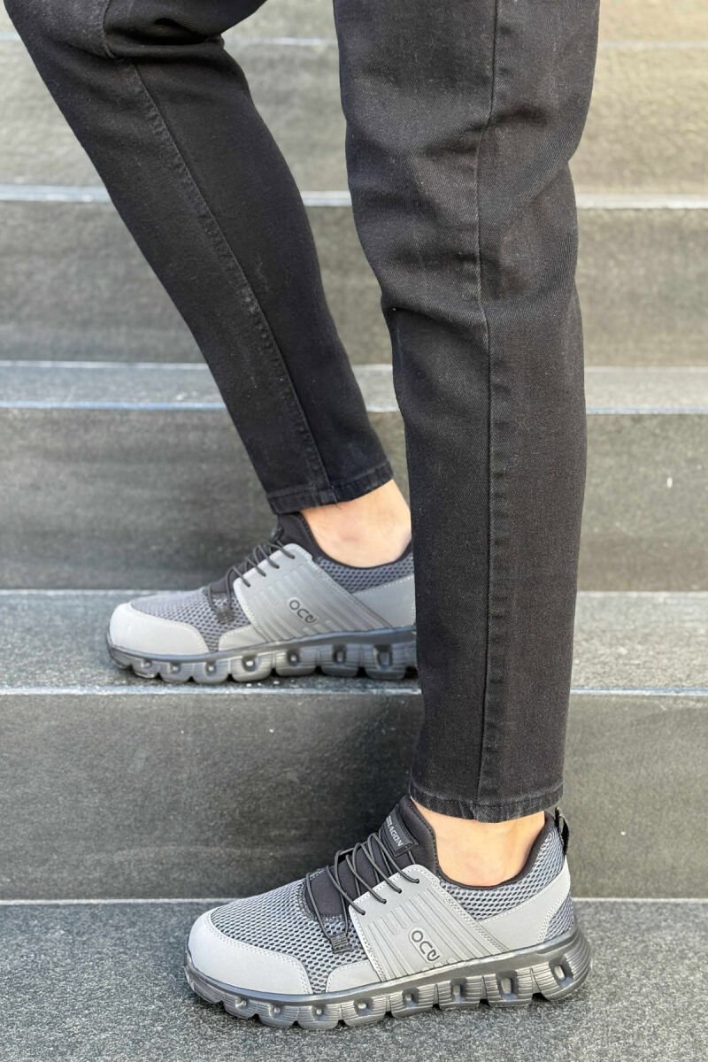 SIMPLE MEN SNEAKERS DARK GREY/GEE - 2