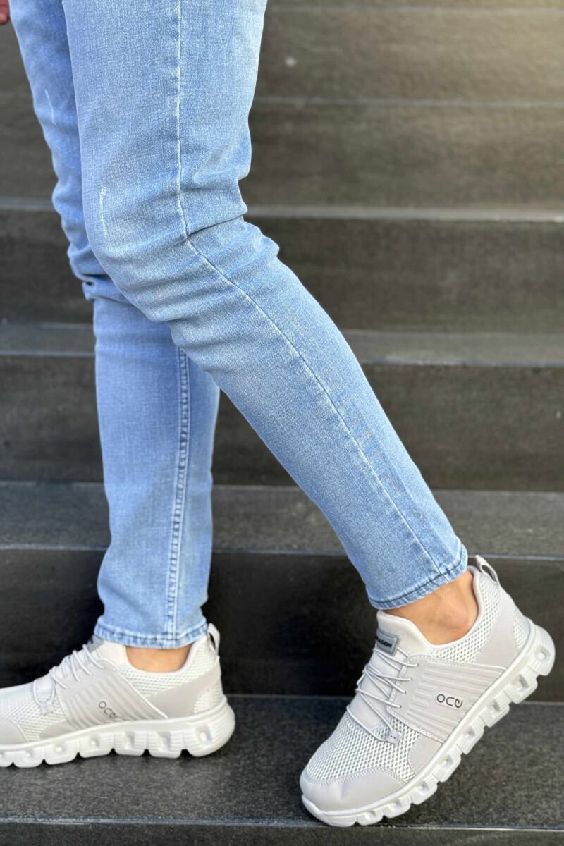 SIMPLE MEN SNEAKERS LIGHT GREY/GZ - 1