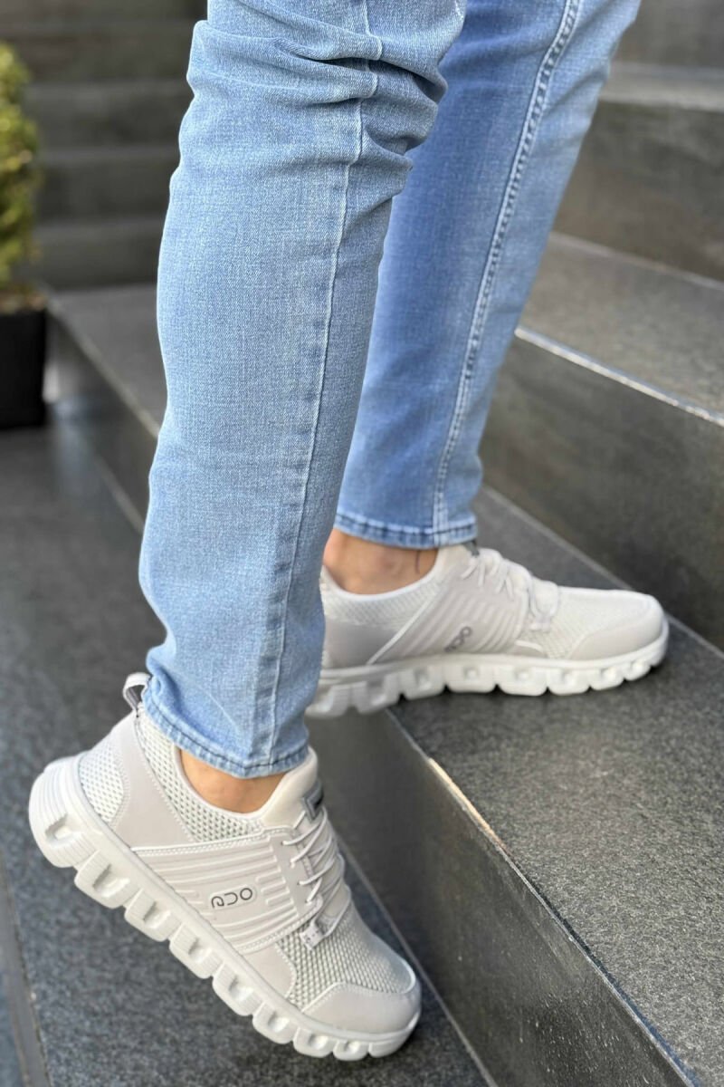 SIMPLE MEN SNEAKERS LIGHT GREY/GZ - 3