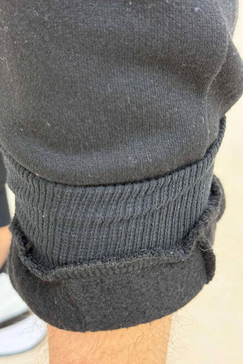 ONE COLOR SIMPLE MEN SWEATPANTS BLACK/ E ZEZE - 3