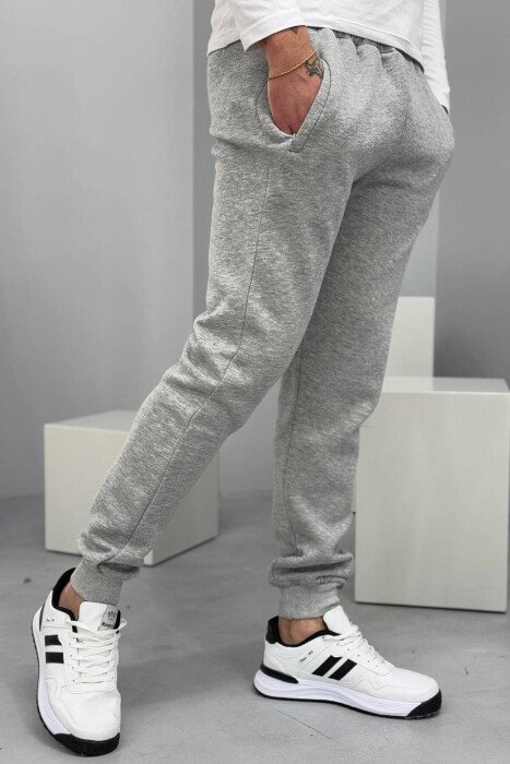 ONE COLOR SIMPLE MEN SWEATPANTS LIGHT GREY/GZ - 2