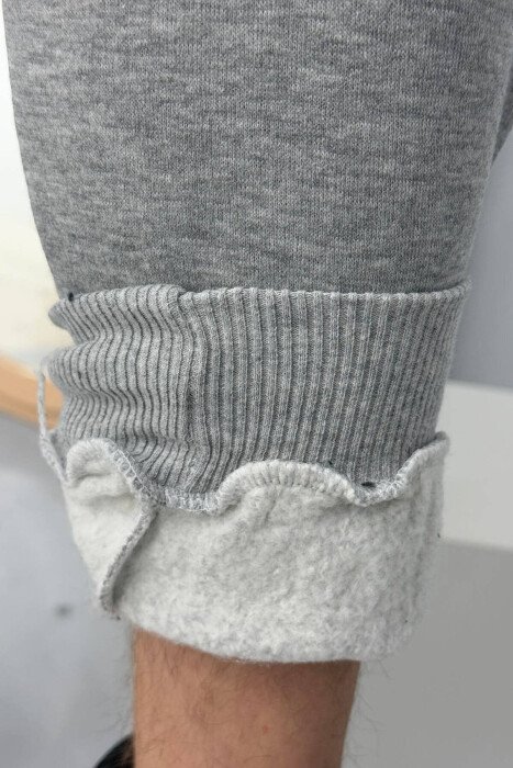 ONE COLOR SIMPLE MEN SWEATPANTS LIGHT GREY/GZ - 4