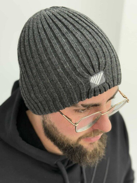 SIMPLE MEN WINTER HOOD DARK GREY/GEE - KLAUDIO FASHION