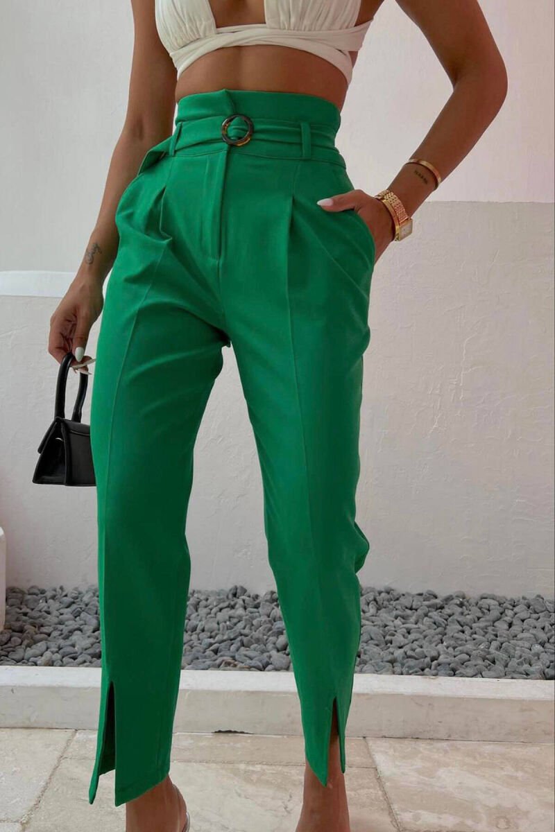 SIMPLE ON COLOR BELT WOMAN GREEN/JESHILE - 2