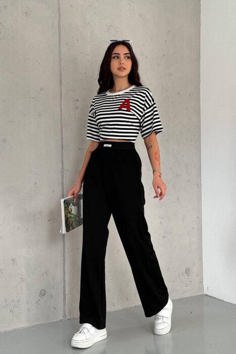 SIMPLE ON COLOR WOMAN TROUSERS BLACK/ E ZEZE - 2
