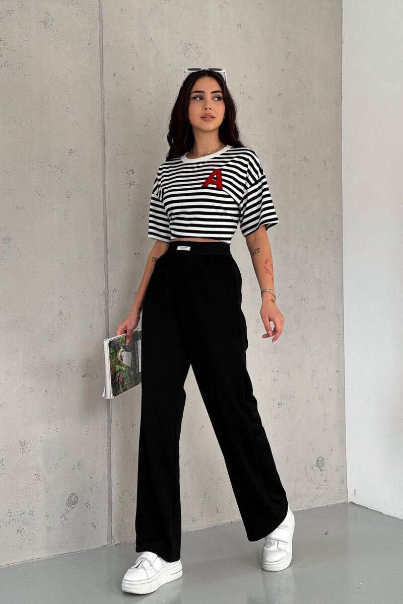 SIMPLE ON COLOR WOMAN TROUSERS BLACK/ E ZEZE - 2