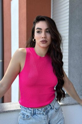 SIMPLE ONE COLOR TANK TOPS FUCHSIA/CIKLAMI 
